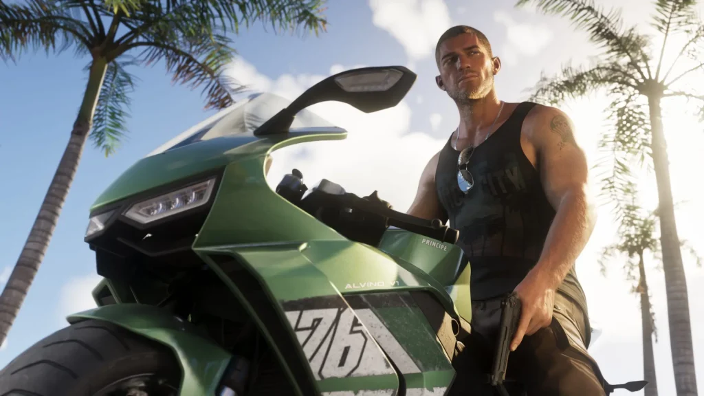 gta 6 jason bike poster